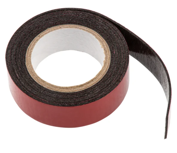 Клейкая лента MATRIX на вспененной основе, двусторонняя, черная, 19 мм х 1,5 м 89085