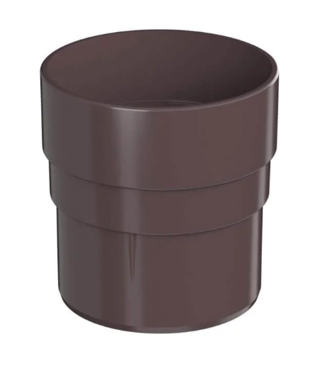 Муфта трубы,темно-коричневый D-80мм (ТН Оптима)