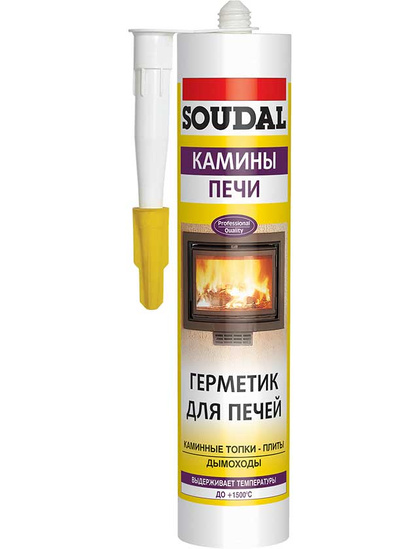 Герметик для печей "Soudal" Calofer 1500С 280 мл.