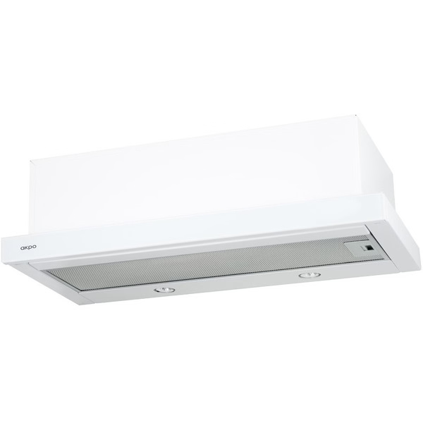 Вытяжка кухонная AKPO LIGHT Eco Glass Twin 50см, белая, WK-7, 870 м³/ч