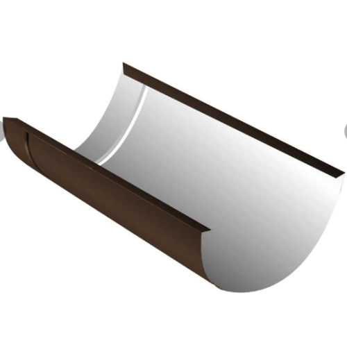 Желоб водосточный D120х63х3000 0,45 RAL8017 (коричневый)