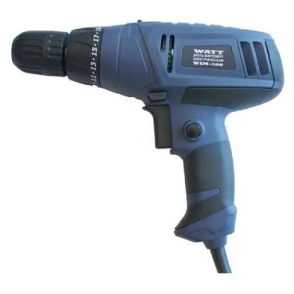 Дрель-шуруповерт  WATT WSM-550