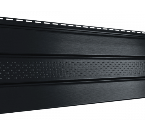 Соффит (ПВХ).0300.H. частично перфорированный 433С графитовый