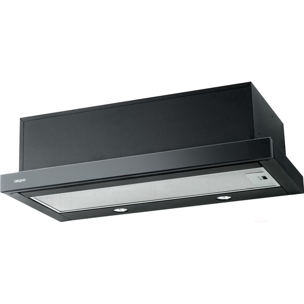 Вытяжка кухонная AKPO LIGHT Eco Glass Twin 60 wk-7 черный 870 м³/ч