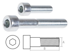 Винт М6х40мм с внутр.шестигр., цинк, DIN 912 (50шт в пласт.конт) STARFIX