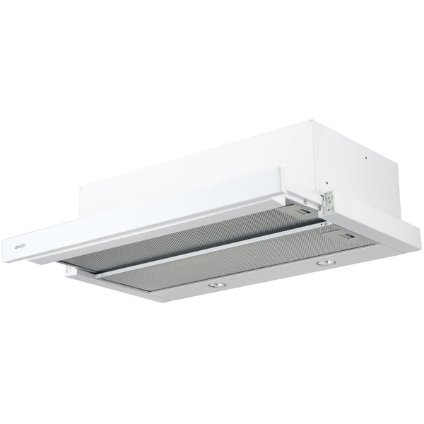 Вытяжка кухонная AKPO LIGHT Eco Glass Twin 50см, белая, WK-7, 870 м³/ч