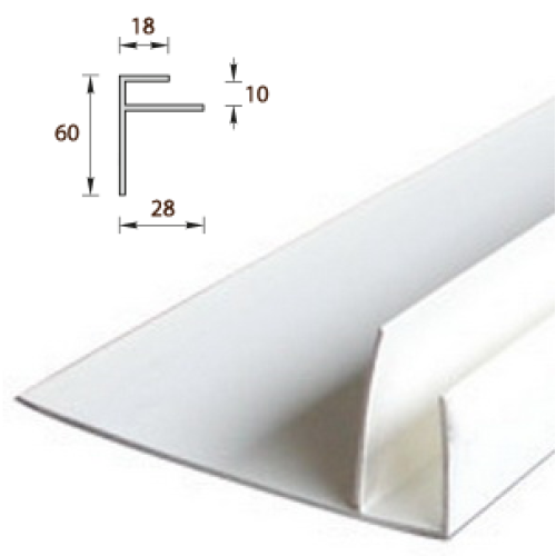 F-профиль широкий 60мм, 3м