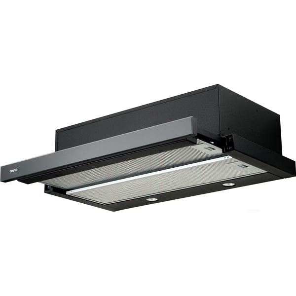 Вытяжка кухонная AKPO LIGHT Eco Glass Twin 60 wk-7 черный 870 м³/ч