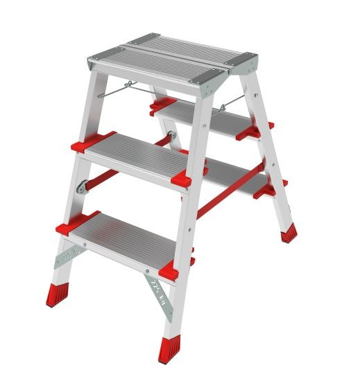 Лестница-стремянка алюминиевая двухсторонняя Новая Высота NV3127
