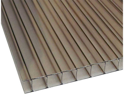 Поликарбонат сотовый 4,0мм Бронза 2100х6000, 0,51кг/м²