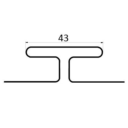 H-планка(ПВХ) зеленый