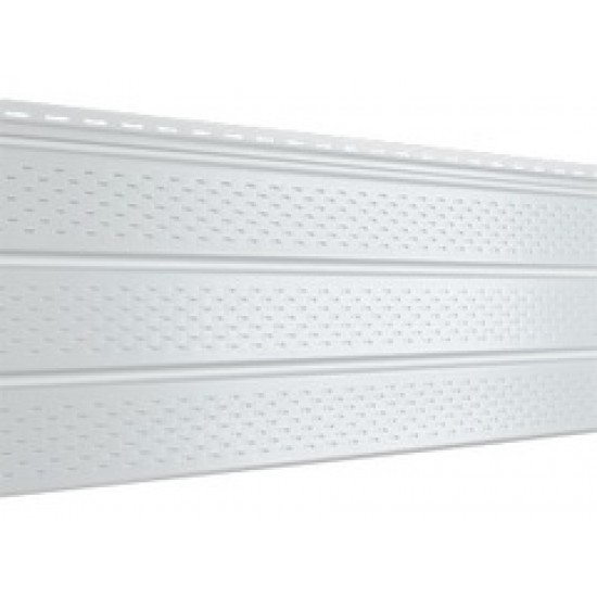 Соффит (ПВХ).0300.H. перфорированный , 003, белый