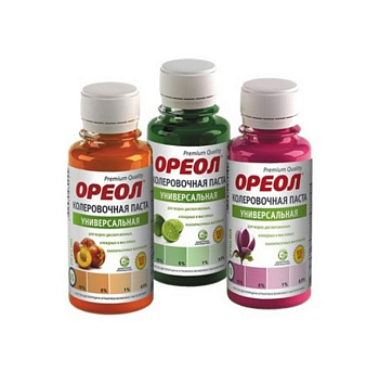 Паста колеровочная универсальная ОРЕОЛ шоколад (22) 100мл.