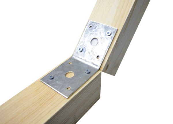 Уголок крепежный под 135 градусов 35х50х50 мм KUS белый цинк STARFIX, арт. SMP-22680-1