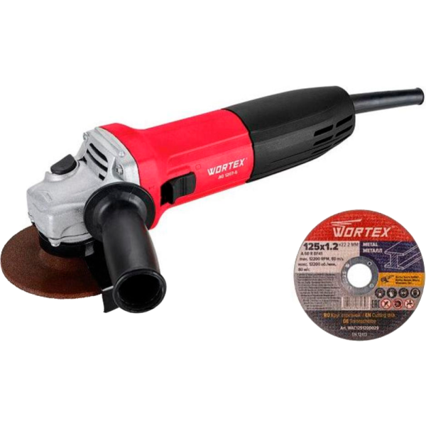 Одноручная углошлифмашина WORTEX AG 1207-6 в кор., арт.0333364