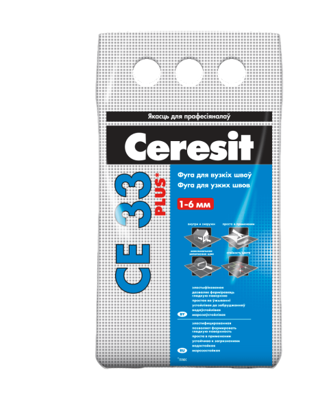Фуга 18 черный Ceresit CE-33 2кг