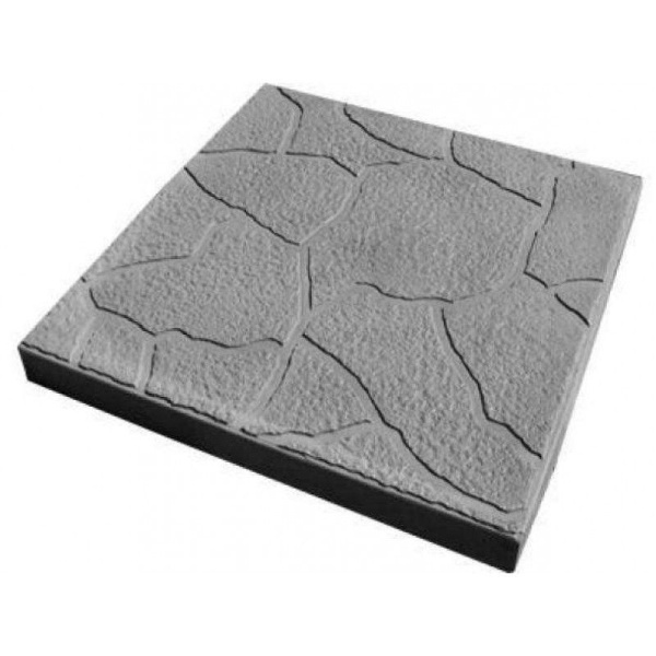 Тротуарная плитка "Черепашка" (серая) 30х30х3см