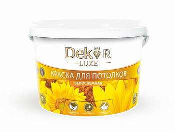 Краска ВД-АК 216 "DEKOR" д/потолков белоснежная 14кг