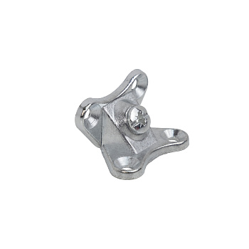 Уголок крепежный металлический "бабочка"