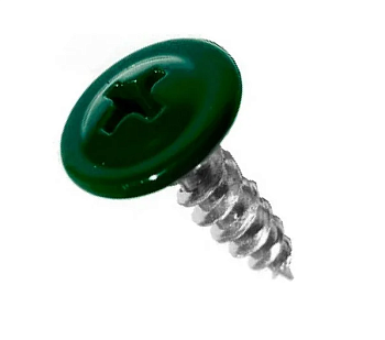 Саморезы прессшайба острые 4,2х16 (6005) зелен. (40шт)