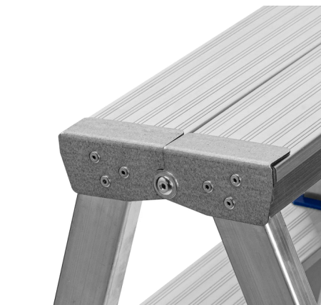 Стремянка двусторонняя 6ст., алюминиевая Сибртех