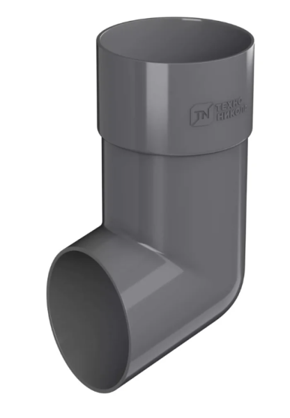 Слив трубы D125/82, серый, ТН ПВХ