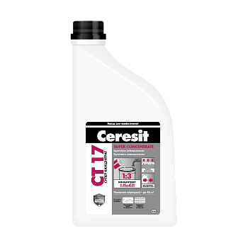 Грунтовка Ceresit CT 17 СУПЕР концентрат, 1л (1кг)