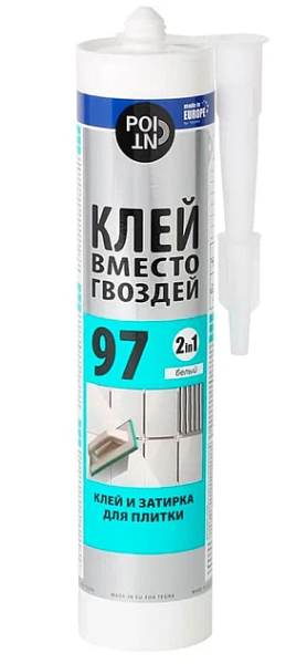 Клей монтажный POINT "Клей вместо гвоздей 97" 280мл.