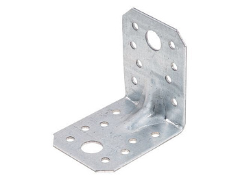 Уголок крепежный усиленный 55х70х70 мм С 2.0 мм белый цинк STARFIX, арт.SMP-42263-1