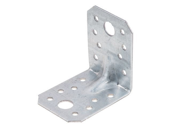 Уголок крепежный усиленный 55х70х70 мм С 2.0 мм белый цинк STARFIX, арт.SMP-42263-1