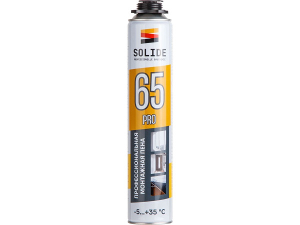 Пена всесезонная профессиональная 750мл SOLIDE Foam Pro 65, арт.SL-76517-1