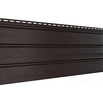 Соффит (ПВХ) 0300 Н перфорированный частично 497С, коричневый