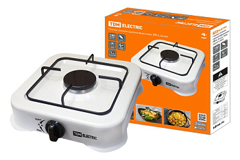 Плитка газовая одноконфорочная ГП-1, белая TDM SQ2515-0001