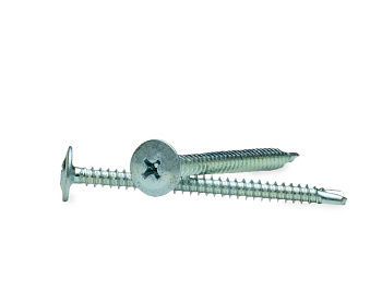 Саморез с прессшайбой, сверло 4,2х19, цинк (пакет 800 шт) МОНТАЖ
