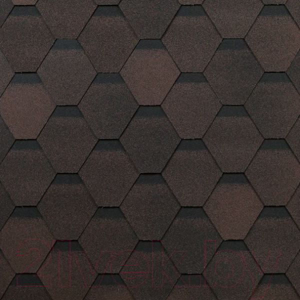 Гибкая черепица Технониколь Оптима/Коричневый, S=3м2