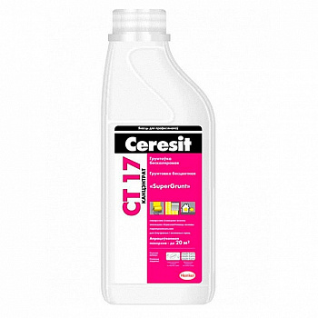 Грунтовка Ceresit CT 17 SuperGrunt бесцветная, 1л