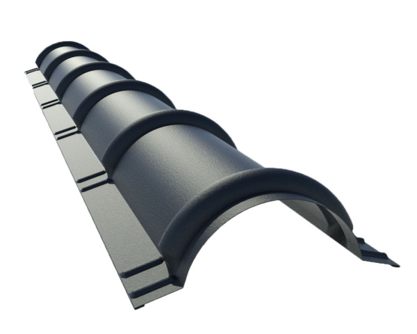 Элемент конька круглого R110х1960 (ИЗ) /0,5-Пэ- Rooftop Matte (СтБархат)-RAL7024