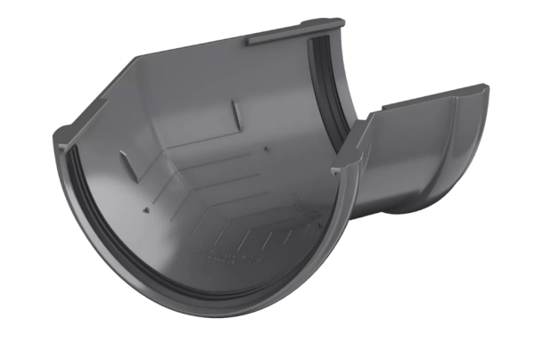 Угол желоба 135гр., серый, ТН ПВХ