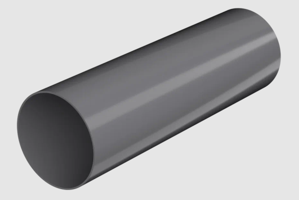 Труба, серый, глянец 3 м, ТН ПВХ