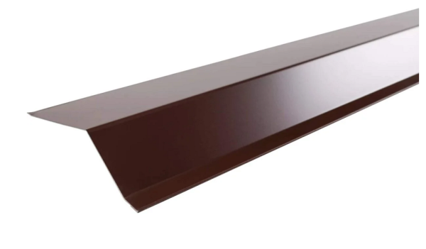 Планка карнизная (h=2м,толщ.=0,45мм) ПЭ-RAL8017 (коричневый)