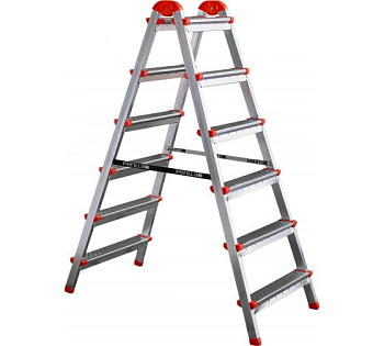 Стремянка стальная двухсторонняя 6-и ступенчатая  ЯРУС