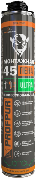 Пена монтажная профессиональная PROFPUR ultra, 750 мл