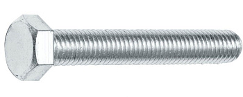 Болт М12х160 мм шестигр., цинк, кл.пр. 5.8, DIN 933 (15 шт в карт. уп.) STARFIX (SMC3-19613-15)