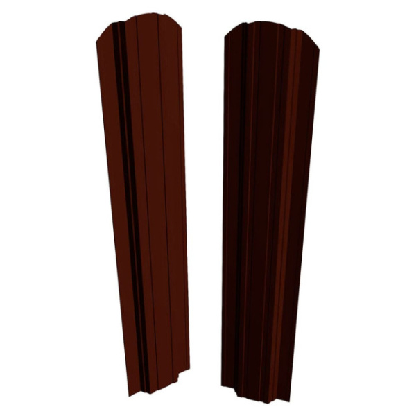 Штакетник П-образный 111 престиж RAL8017/RAL8017 (коричневый) 1,8м