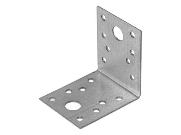 Уголок крепежный 53х65х65 мм KU 2.5 мм белый цинк STARFIX, арт.SMP-64941-1