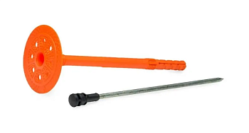 Дюбель для теплоизоляции 10х160 мм с металлич. гвоздем, термогол. (100 шт в коробе) STARFIX