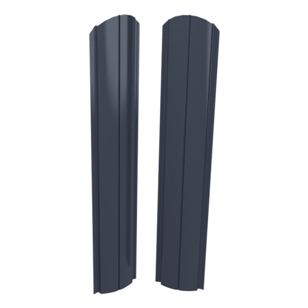 Штакетник "Европланка-Свитязь" 130-Пэ-RAL7024, 1,8м (графитовый) грунт серый