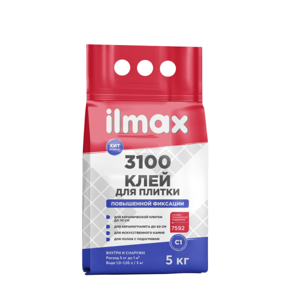 ILMAX 3100 unifix Клей для плитки повышенной фиксации (5кг.)