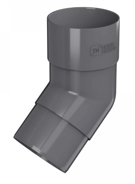 Колено трубы 108° D125х82, серый, ТН