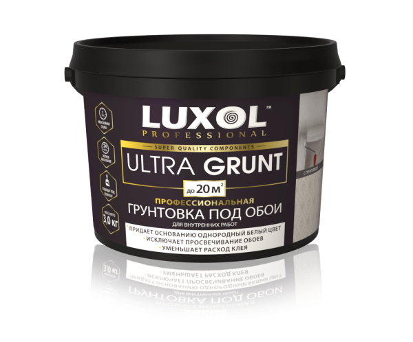 Грунтовка под обои "LUXOL ULTRA GRUNT", 1,5кг